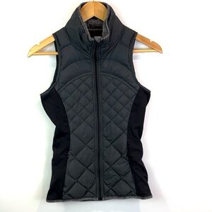 Lululemon down quilted black running vest size 4
